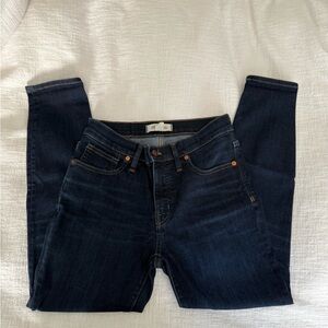 Madewell Petite Dark-wash 9” Mid-Rise Skinny Jeans